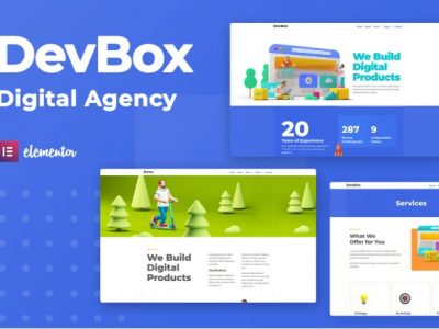 DevBox — Creative Digital Agency Elementor Template Kit