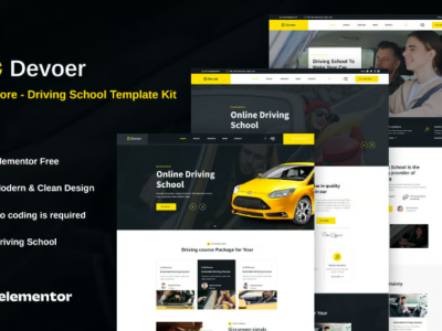 Devore - Driving School Elementor Template Kit