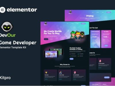 Devour - Game Developer Elementor Template Kit