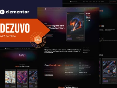 Dezuvo - NFT Portfolio Elementor Template Kit