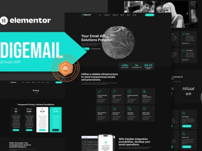 Digemail - API Solutions & Services Elementor Pro Template Kit
