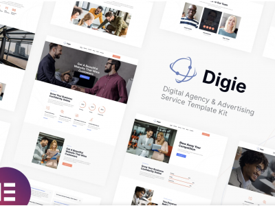 Digie | Digital Agency & Advertising Service Elementor Template Kit