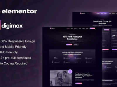 Digimax - Digital Marketing Agency Elementor Pro Template Kit