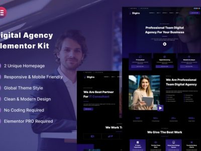 Digira - Digital Agency Services Elementor Template Kit