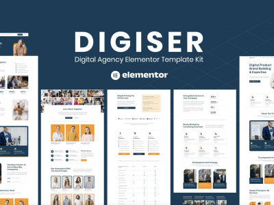 Digiser - Digital Agency Elementor Template Kit
