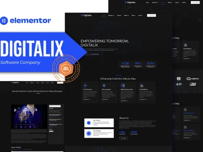 Digitalix - Software Company Elementor Pro Template Kit