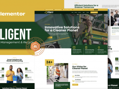 Diligent - Waste Management & Recycling Company Elementor Template Kit