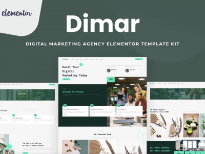 Dimar - Digital Marketing Elementor Template Kit