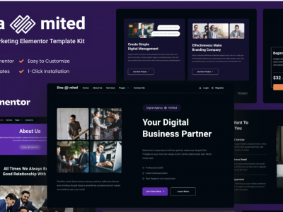 Dinamited - Digital Marketing & Business Elementor Template Kit