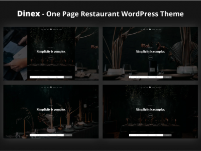 Dinex - One Page Restaurant WordPress Theme