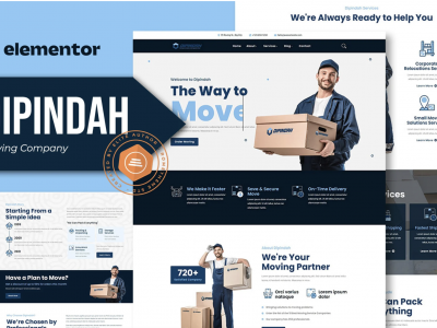 Dipindah - Moving Company Elementor Template Kit