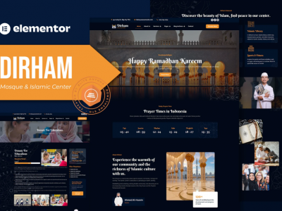 Dirham - Mosque & Islamic Center Elementor Pro Template Kit