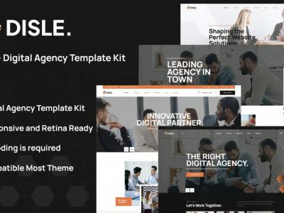 Disle - Digital Agency Elementor Template Kit