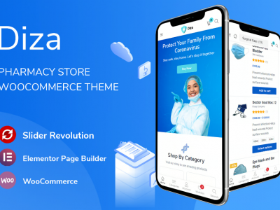 Diza - Pharmacy Store Elementor WooCommerce Theme
