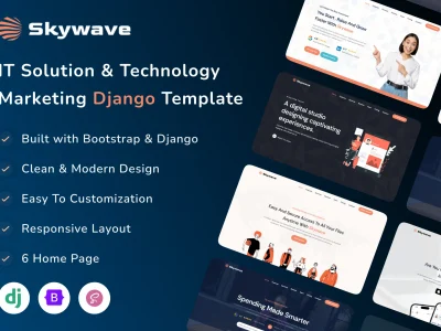 Django IT Solution & Technology Landing - Skywave