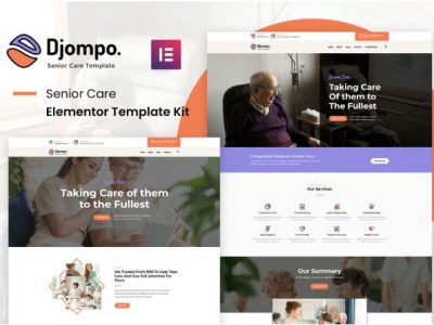 Djompo Kit - Senior Care Elementor Template Kit