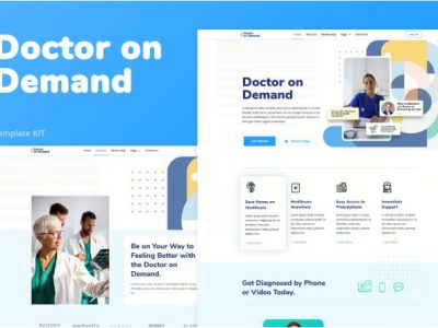 Doctor on Demand – Online Consultations Elementor Template Kit