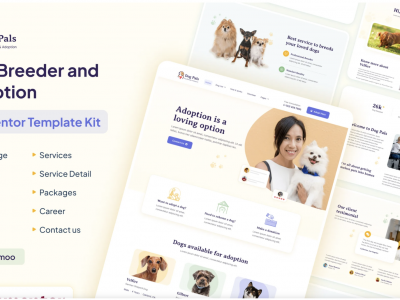 Dog Pals - Dog Breeder & Adoption Elementor Template Kit