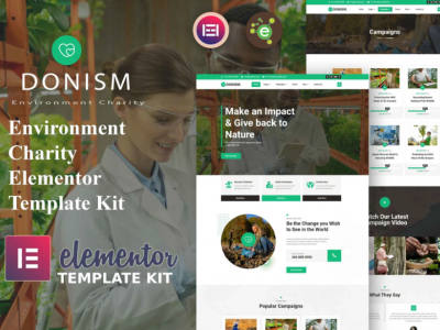 Donism - Environment Charity Elementor Template Kit