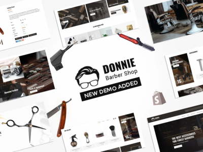 Donnie  Salon, Barber Shop Shopify Theme