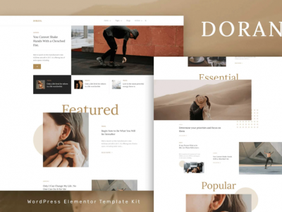 Doran - Blog & Magazine Elementor Template Kit