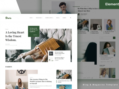 Doris - Blog & Magazine Elementor Pro Template Kit