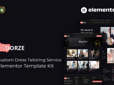 Dorze - Custom Dress Tailoring Service Elementor Pro Template Kit
