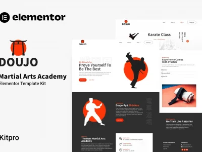Doujo - Martial Arts Academy Elementor Template Kit