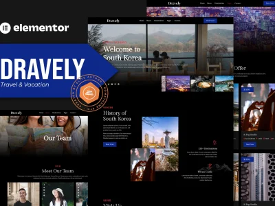 Dravely - Travel & Vacation Elementor Template Kit
