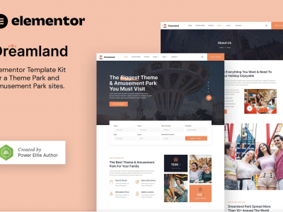 Dreamland – Amusement & Theme Park Elementor Template Kit