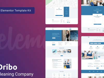 Dribo — Cleaning Company Template Kit for Elementor