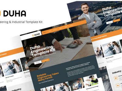 Duha - Engineering & Industrial Elementor Template Kit