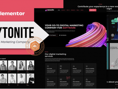 Dytonite - Digital Marketing Company Elementor Pro Template Kit