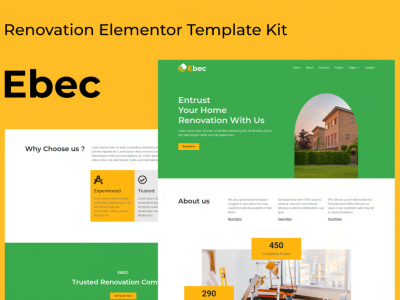 Ebec - Renovation Elementor Template Kit