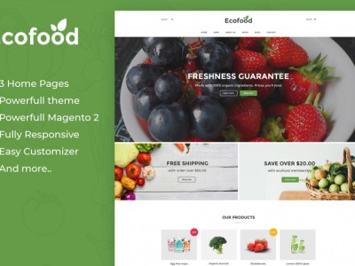 Ecofood - Responsive Organic Store Magento 2 Theme