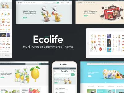 Ecolife - Organic & Food Prestashop Theme