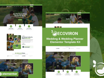 Ecoviron - Ecology & Enviroment Charity Elementor Pro Template Kit