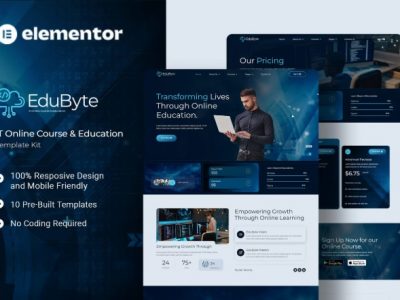 EduByte - IT Online Course & Education Elementor Template Kit