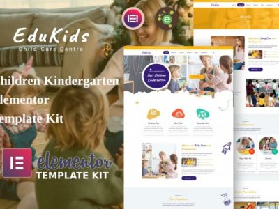 EduKids - Children Kindergarten Elementor Template Kit