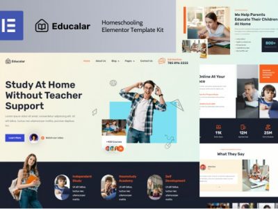 Educalar - Homeschooling Elementor Pro Template Kit