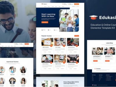 Edukasi – Education & Online Course Elementor Template Kit