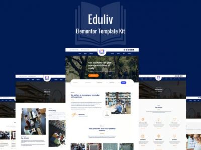 Eduliv - Education Elementor Template Kit