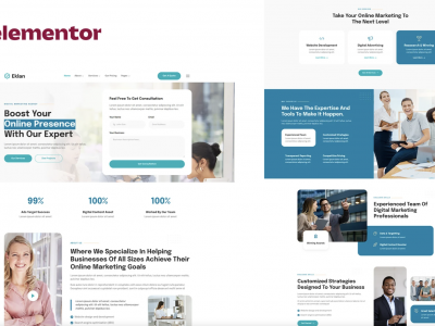 Eklan - Digital Marketing Agency Elementor Template Kit