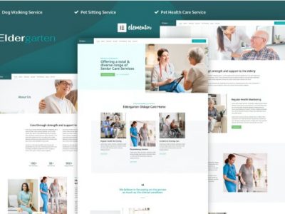 Eldergarten - Elder Care & Senior Home Elementor Pro Template Kit