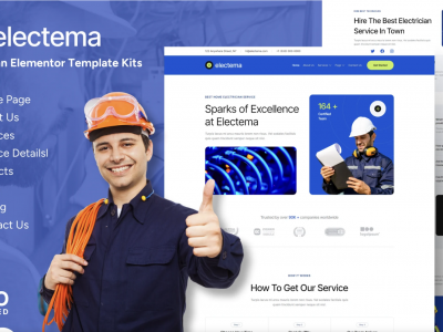 Electema - Electrician Service Elementor Template Kit