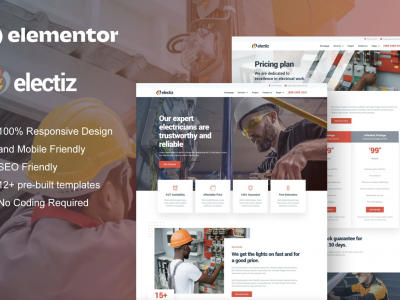Electriz - Electrical Installation & Maintenance Service Elementor Template Kit