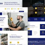 Electriza – Electrical Installation & Maintenance Services Elementor Template Kit