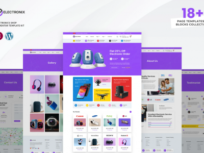 Electronix - Electronics Shop Elementor Template Kit