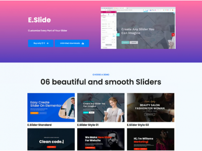 Elementor Slider Addons - Widget