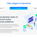 Elementor Tabs addon, widget